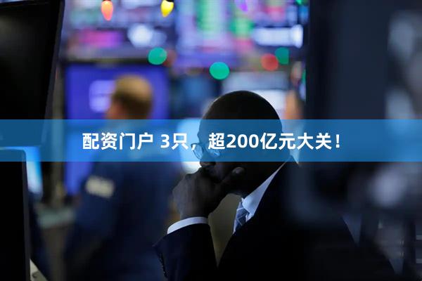 配资门户 3只，超200亿元大关！